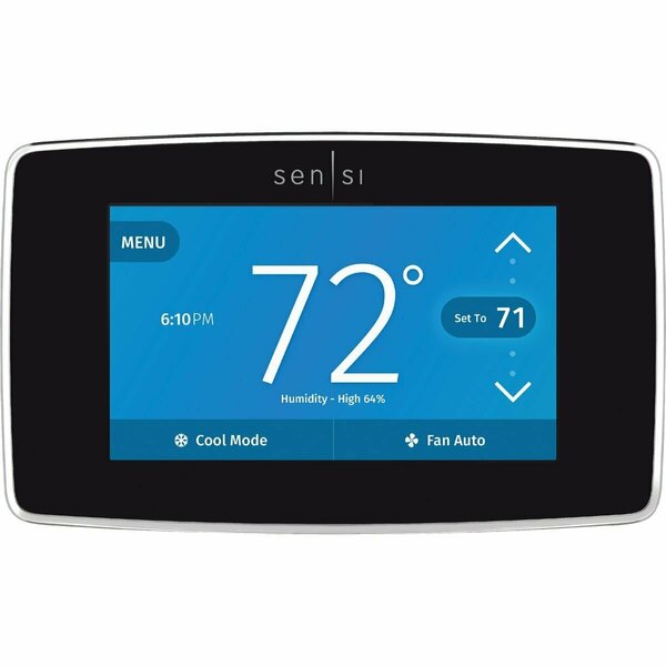 Emerson Sensi WiFi 7-Day Programmable Black Digital Thermostat ST75
